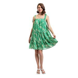Tie Shoulder Tiered Sundress